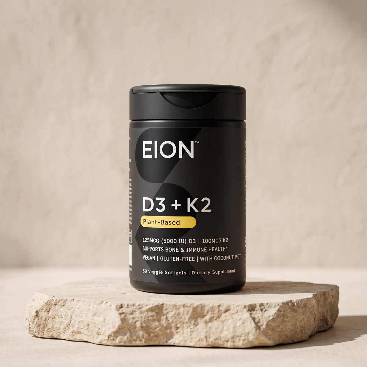 EION® Вітамін D3 5000 МО + K2 100 мкг з MCT-олією — 60 жувальних цукерок